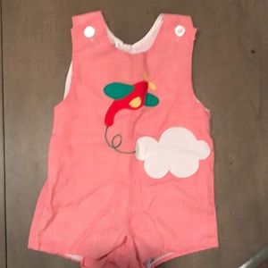 Red Kelly Kids John John size 2